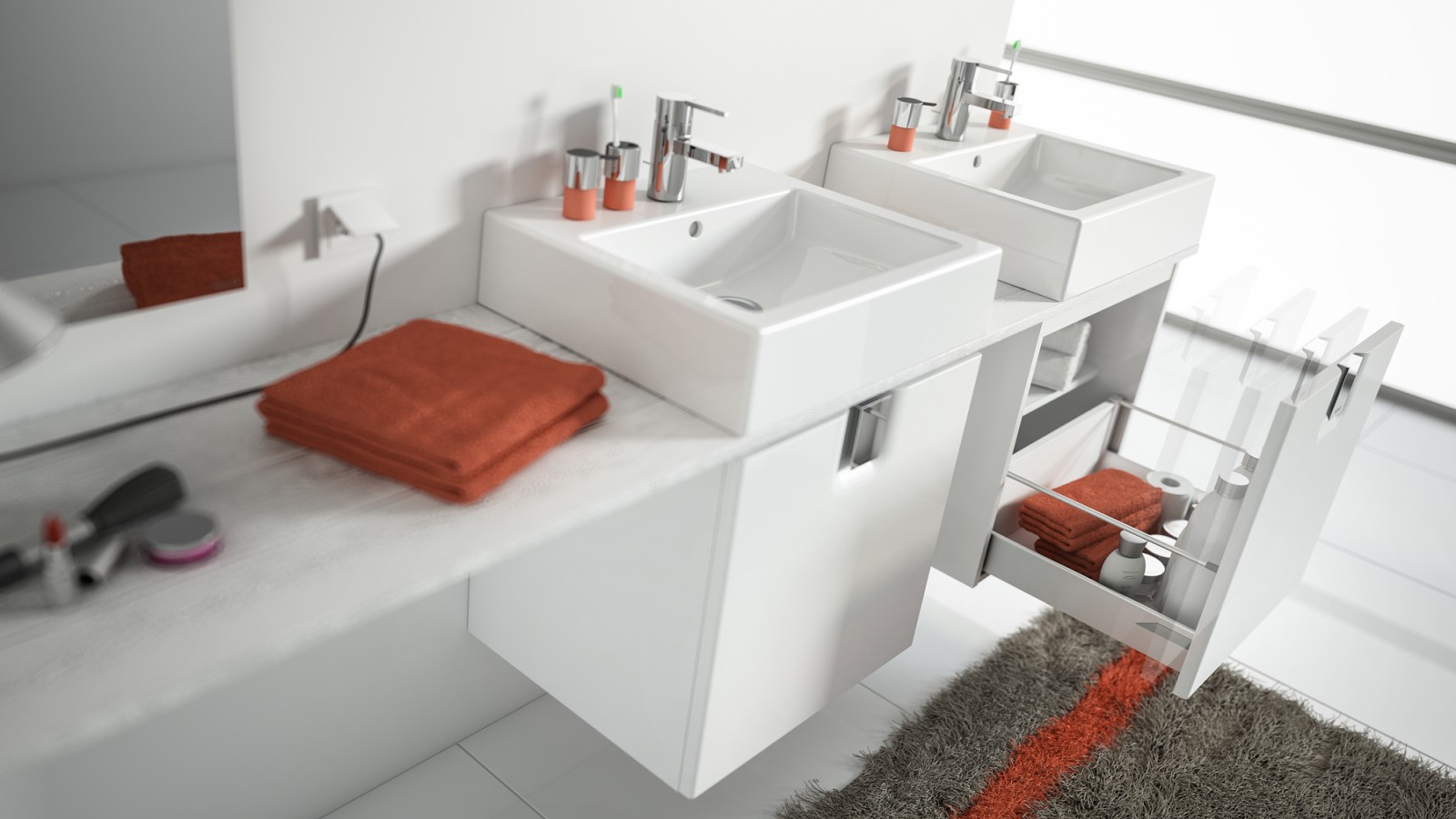 Умивальник з колекції KOLO Twins